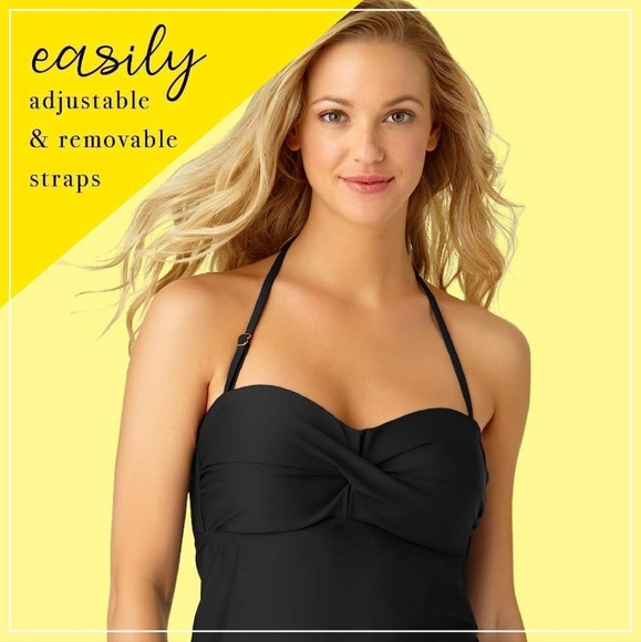 NWOT XL Halter/Strapless Tankini Top - Picture 4 of 12